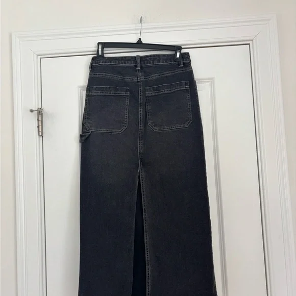 Black Denim Maxi Skirt - Picture 10 of 10